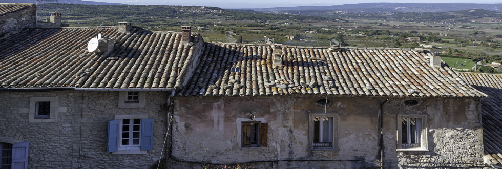 Maisons dans le village de Bonnieux